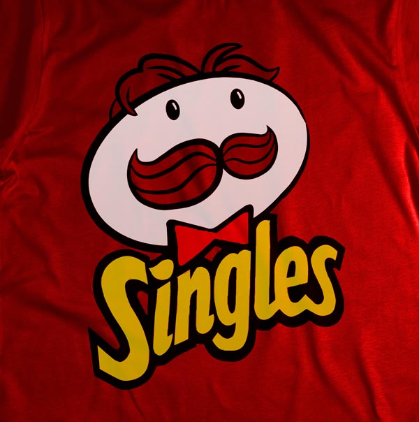 Singles Pringgles T Shirt Design